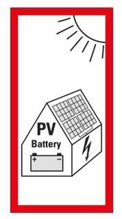 Pv Hinweisschild Mit Batterie,Folie, Sel