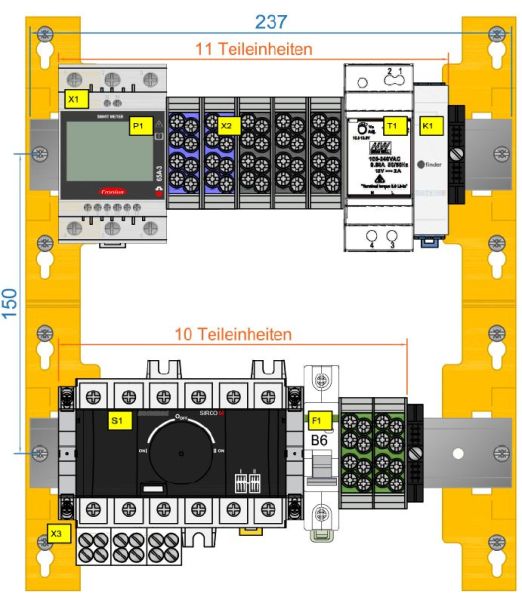 Umschalteinrichtung Manuell 3Ph_Fro_Mts-