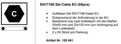Label Set En17186 Cable Eu (50Pcs)