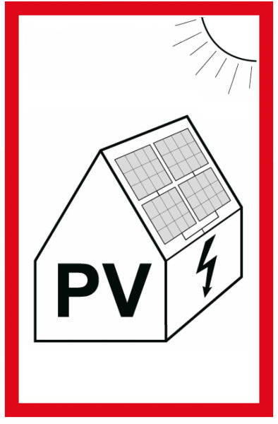Pv Hinweisschild F. Feuerwehr,Kunststoff