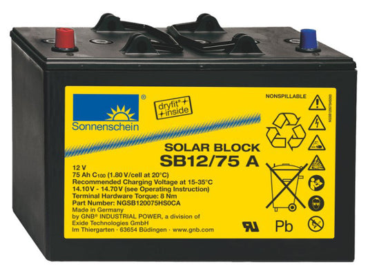 Sonnenschein Sb 12/75 A Solarbatterie