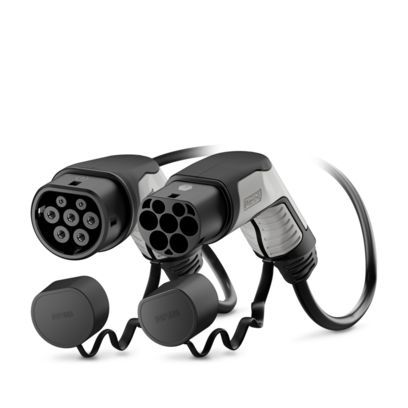 AC-Ladekabel 3ph, 20 A, 480V, 5m, Typ2, schwarz, gerade