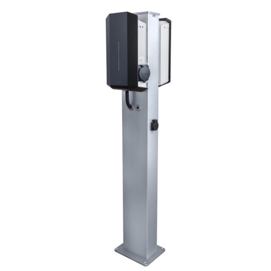 Standsäule MS18 2 Wallbox GLB EV1 + 2 SSD