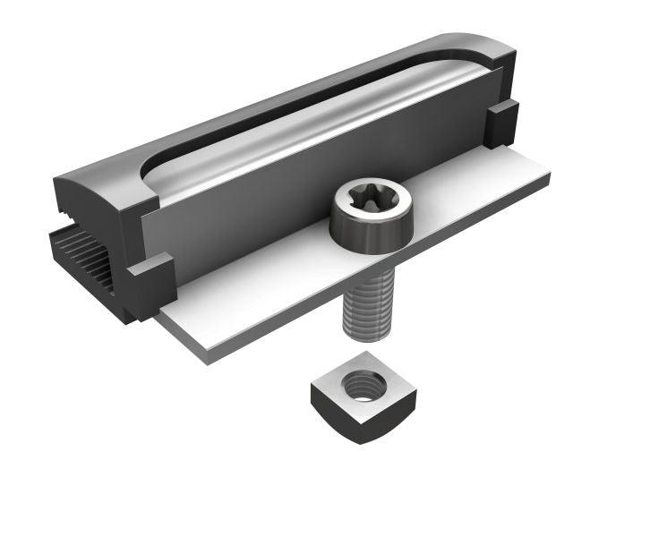 Laminat-Modulendklemme, Für Rahmenlose M
