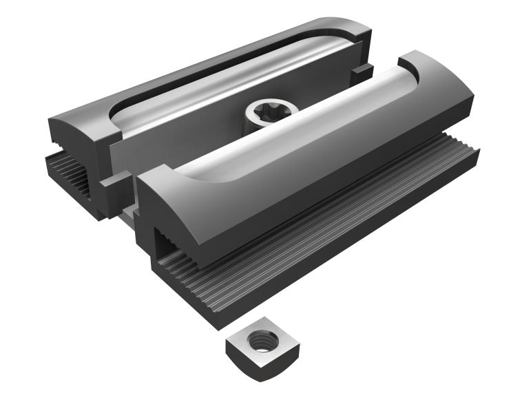 Laminat-Modulmittelklemme, Fürrahmenlose