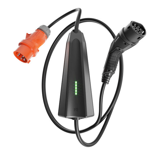 Mobiles Ladegerät für E-Autos, 3p 16A 400V mit Schukomodus
