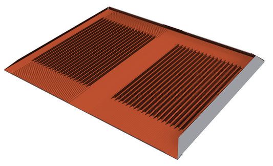 Flexibler Dachersatzziegel Beta-Platte, Ziegelrot RAL 8004