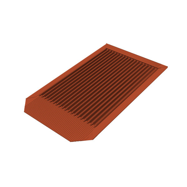 Biber-Platte Ziegelrot Ral 8004