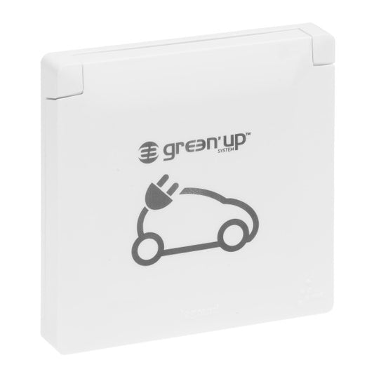 SEANO Green'Up Schuko-Steckdose 16 A EV  Mode 1 und Mode 2, Farbe: Ultraweiß