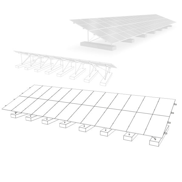 Montageset Freiland N-Rack 2.20 C Kit