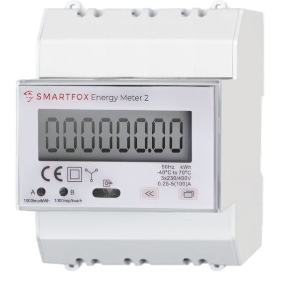 Smartfox Energy Meter 3Ph, 100A, Rs485,