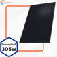 1.013 Doppelglas PV-Modul, 305Wp, 1668x994x40, mono Black, sw Alpin, Photovoltaik, Solarmodul
