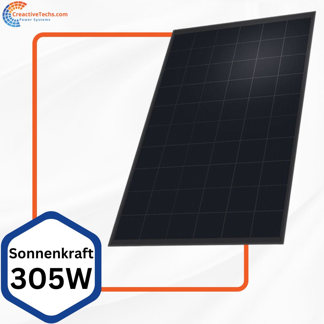 1.013 Doppelglas PV-Modul, 305Wp, 1668x994x40, mono Black, sw Alpin, Photovoltaik, Solarmodul