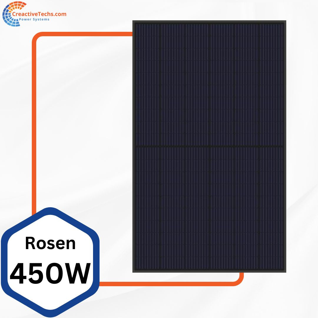 1.014 Aktion: Rosen Solarmodul, 450W, Glas/Glas 2x1,8mm, Bifacial, Photovoltaik, PV-Modul, Photovolataik